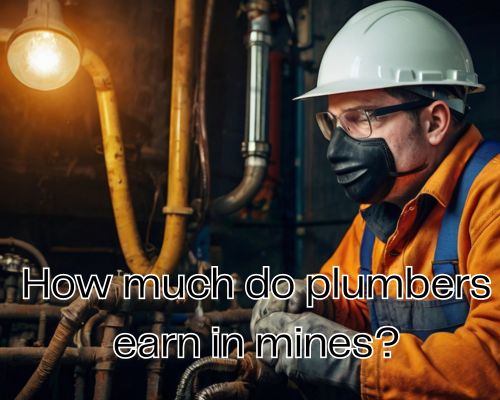 a plumber in mining working carefully while wearing his complete PPE