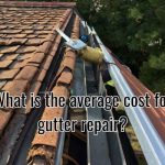a roof with gutter
