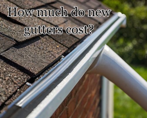 new guttering installed