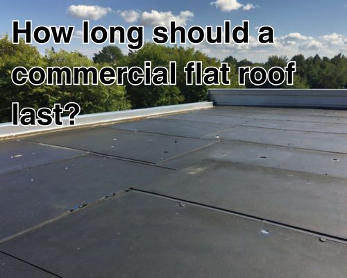 Clean, well-maintained flat roof.