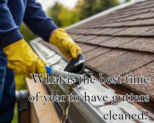 Manual removal of gutter buildup.