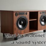 a cabinet in a sound system