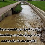 a drainage work undergoing