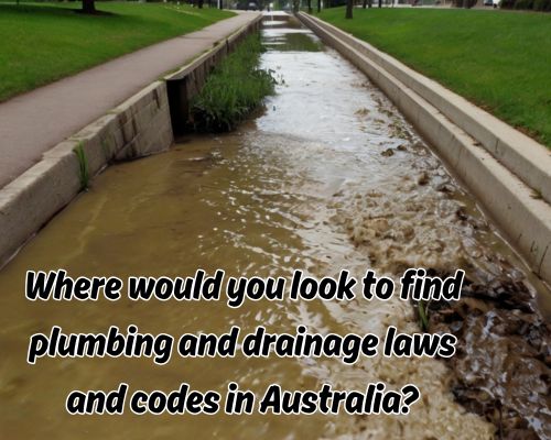 a drainage work undergoing