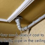 a leaky pipe in ceiling in needs of urgent attention