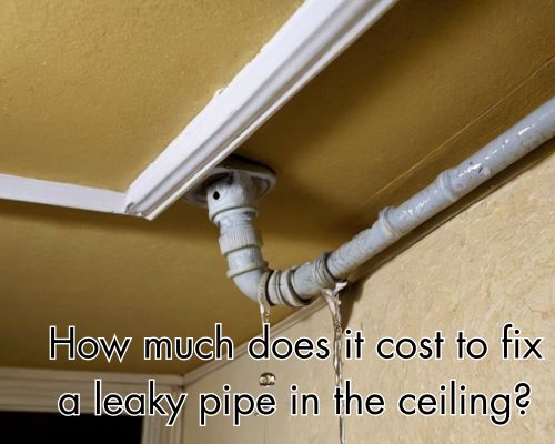 a leaky pipe in ceiling in needs of urgent attention