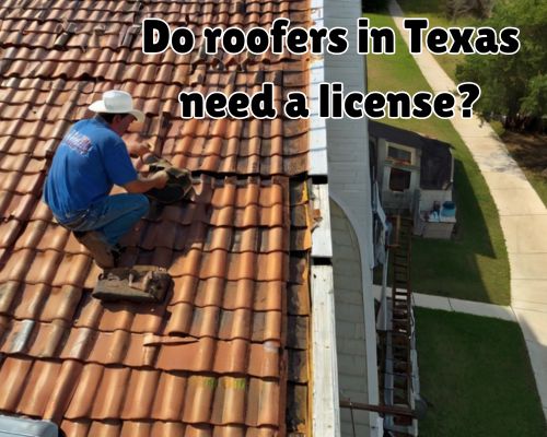 a roofer in Texas working thoroughly