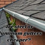 a steel aluminum gutter