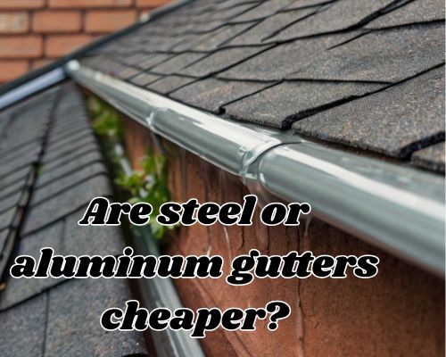 a steel aluminum gutter