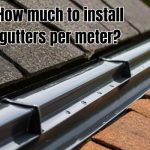 guttering under installation